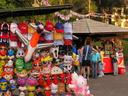 At the foot of Cerro San Cristobal, the 485 meter green hill towering over northern Santiago, a small park invites visitors.
